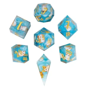 Blue Hamster Sharp Edge RPG Resininiai Kauliukai