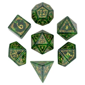 Burst Green Lightning RPG Resininiai Kauliukai