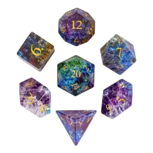 Burst Rainbow Lightning RPG Resininiai Kauliukai