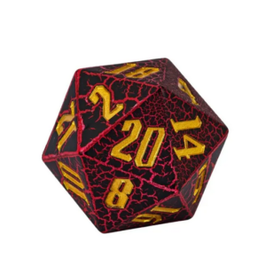 Huge D20 Draconic Resininis RPG Kauliukas