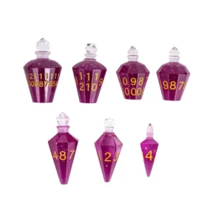 Purple Potion Sharp Edge RPG Resininiai Kauliukai