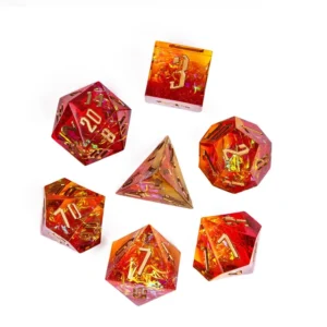 Infernal Aurora Sharp Edge Resininiai RPG Kauliukai