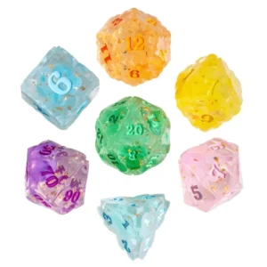 Rainbow Clover RPG Resininiai Kauliukai