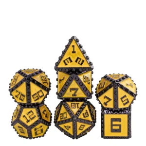 Golden Tyrant RPG Metaliniai Kauliukai