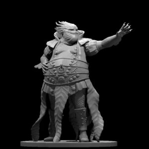 Marid Male RPG 3D Miniatūra