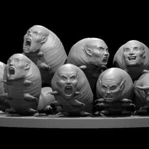Larvae Swarm RPG 3D Miniatūra