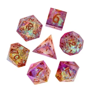 Blush Prism RPG Resininiai Kauliukai