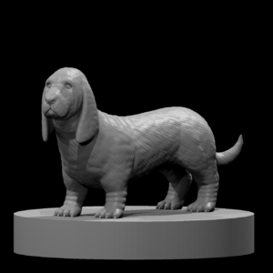 Basset Hound RPG 3D Miniatūra