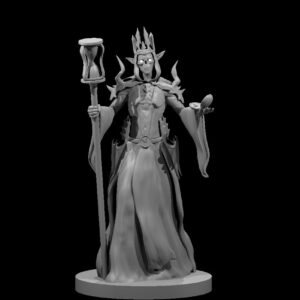 Chrono Lich - High Elf Female RPG 3D Miniatūra