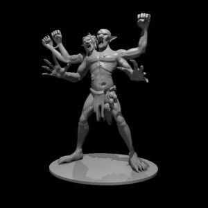 Dire Troll RPG 3D Miniatūra