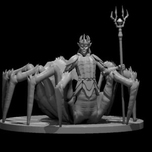 Drider Lich RPG 3D Miniatūra