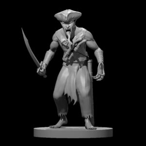 Ghast Pirate RPG 3D Miniatūra