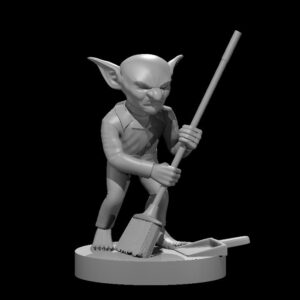 Goblin Janitor RPG 3D Miniatūra