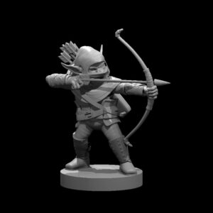 Goblin Warrior Ranged RPG 3D Miniatūra