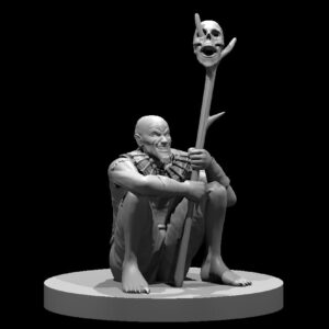 Green Hag Male RPG 3D Miniatūra