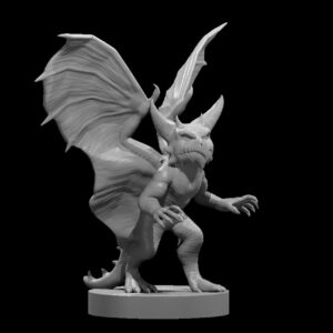 Homunculus Draconic Axolotl RPG 3D Miniatūra