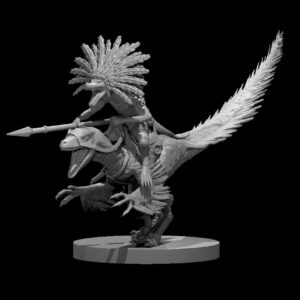 Kobold Deinonychus Rider RPG 3D Miniatūra
