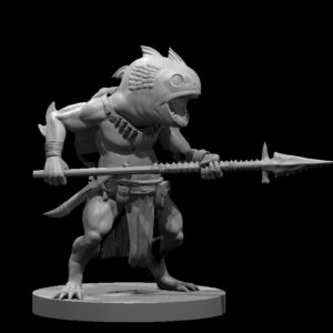 Kuo-toa 2 RPG 3D Miniatūra