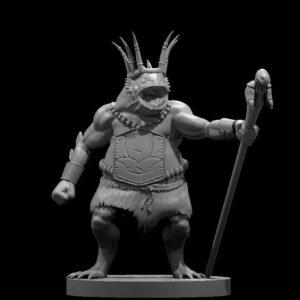 Kuo-toa Archpriest RPG 3D Miniatūra