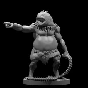 Kuo-toa Monitor RPG 3D Miniatūra