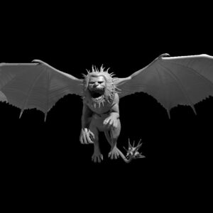 Manticore Flying RPG 3D Miniatūra