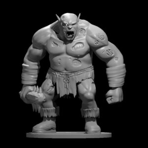 Ogre Cyborg RPG 3D Miniatūra