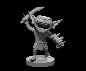 Pathfinder Goblin Melee RPG 3D Miniatūra
