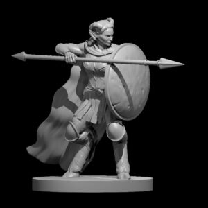 Satyr Hoplite Female RPG 3D