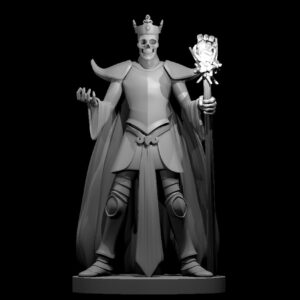 Skeleton King RPG 3D Miniatūra