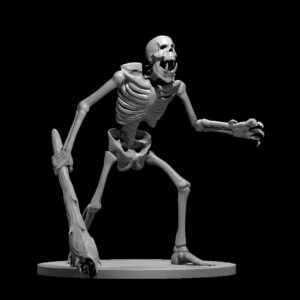Skeleton Troll RPG 3D Miniatūra