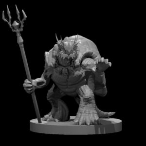 Tortle Lich RPG 3D Miniatūra