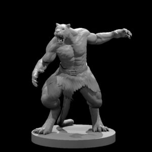 Werepanther RPG 3D Miniatūra