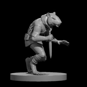 Wererat 2 RPG 3D Miniatūra