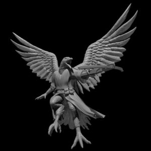 Wereraven Flying Ranged RPG 3D Miniatūra