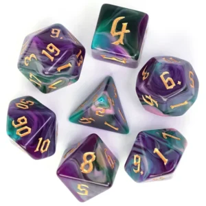 Four Color Mix Dice Twilight RPG Akriliniai Kauliukai