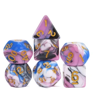 Frost Bloom Dice RPG Akriliniai Kauliukai