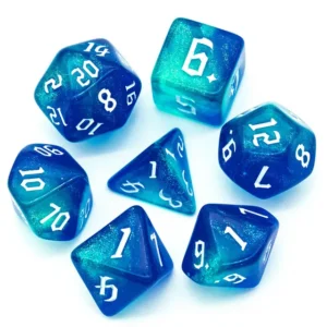 Ocean Spark Dice RPG Akriliniai Kauliukai