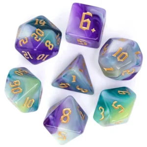 Four Color Mix Dice Dream RPG Akriliniai Kauliukai