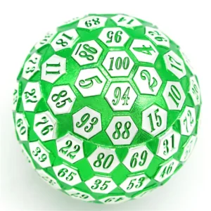 Emerald Metallic D100 RPG Metal Dice