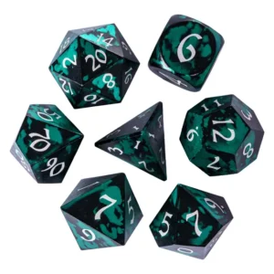 Jade Veil Alloy Anodized RPG Aliumininiai Kauliukai
