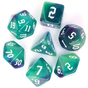 Four Color Mix Dice Lagoon RPG Akriliniai Kauliukai