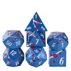 Azure Sakura RPG Metaliniai Kauliukai