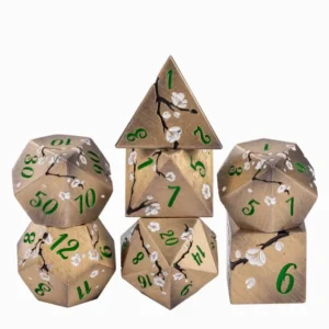 Bronze Sakura RPG Metaliniai Kauliukai