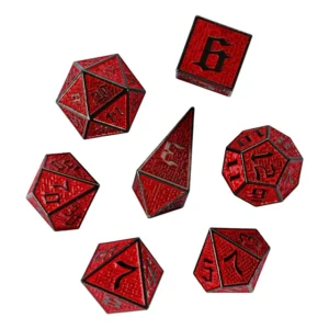Crimson Labyrinth RPG Metaliniai Kauliukai