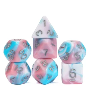 Cotton Candy Akriliniai RPG Kauliukai